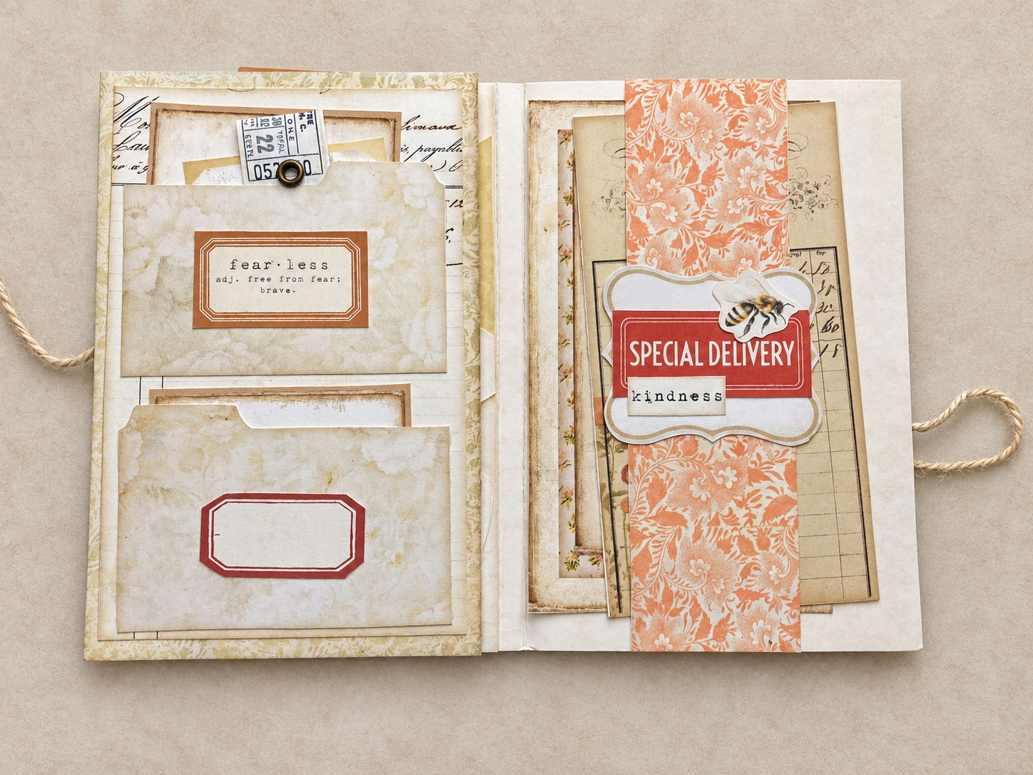 Botanical Folio with Pockets, Tags and Journaling Cards - Image 4