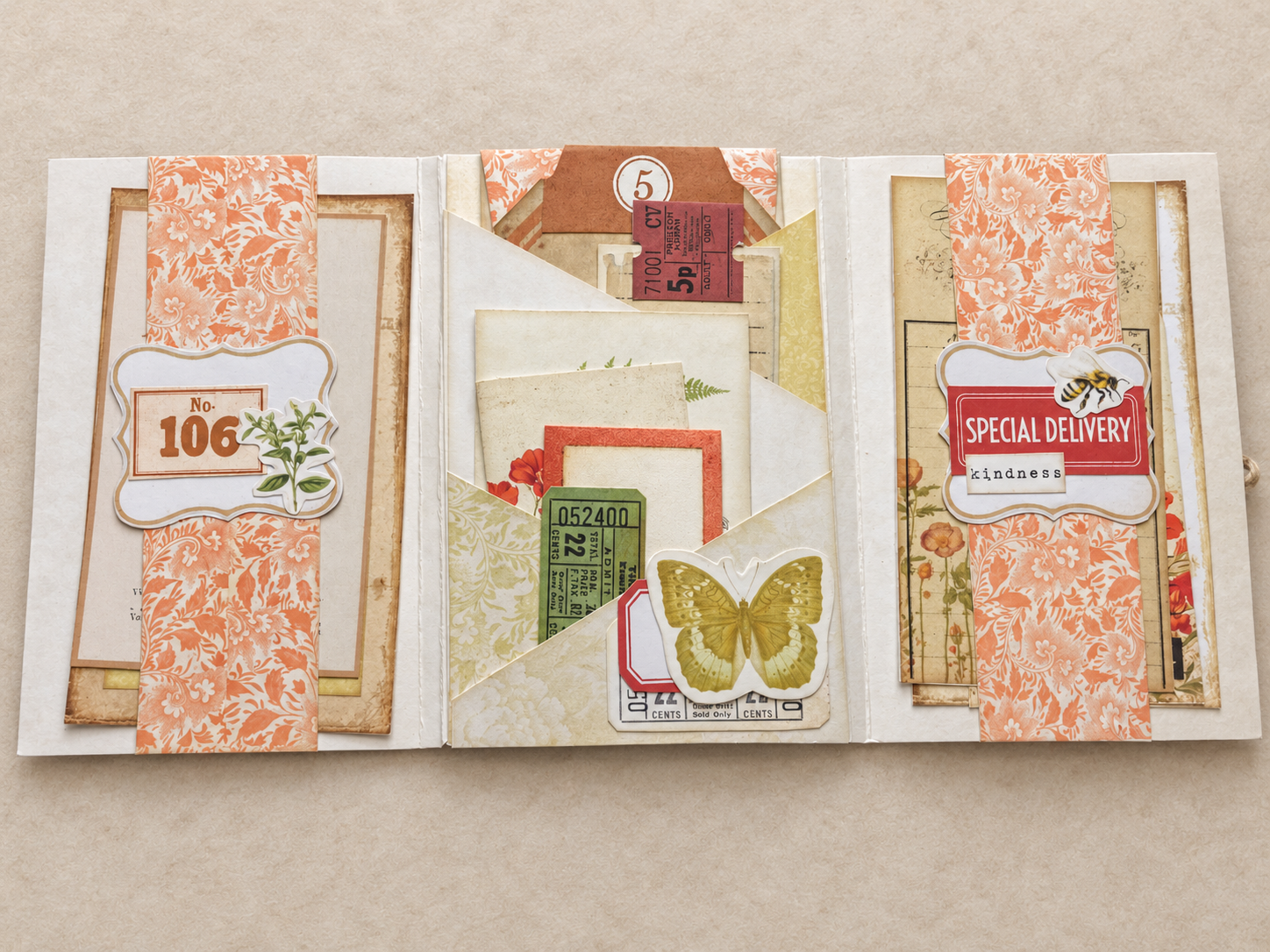 Botanical Folio with Pockets, Tags and Journaling Cards - Image 5