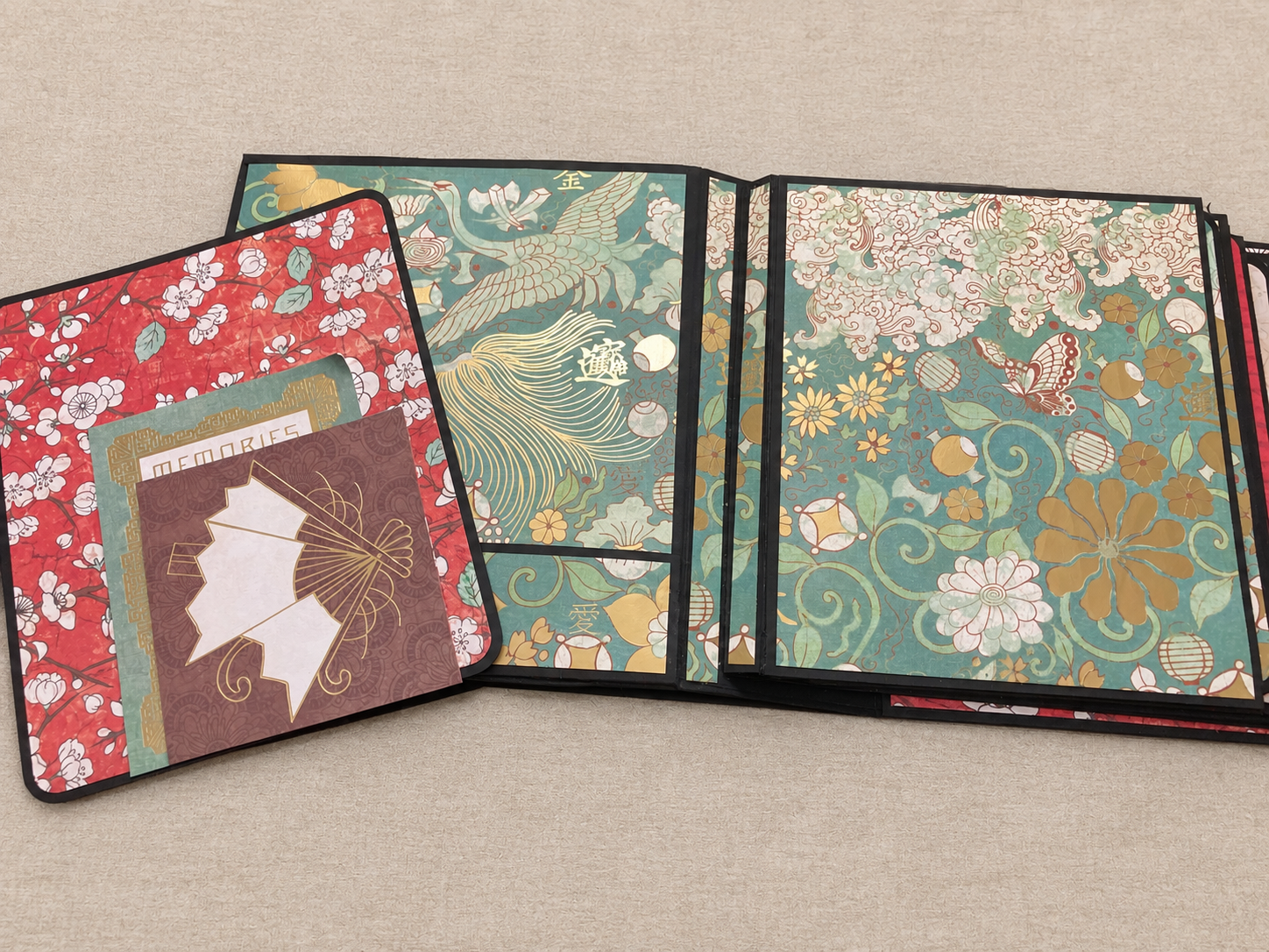 Handmade East Asian-Inspired Interactive Photo Album - Image 6