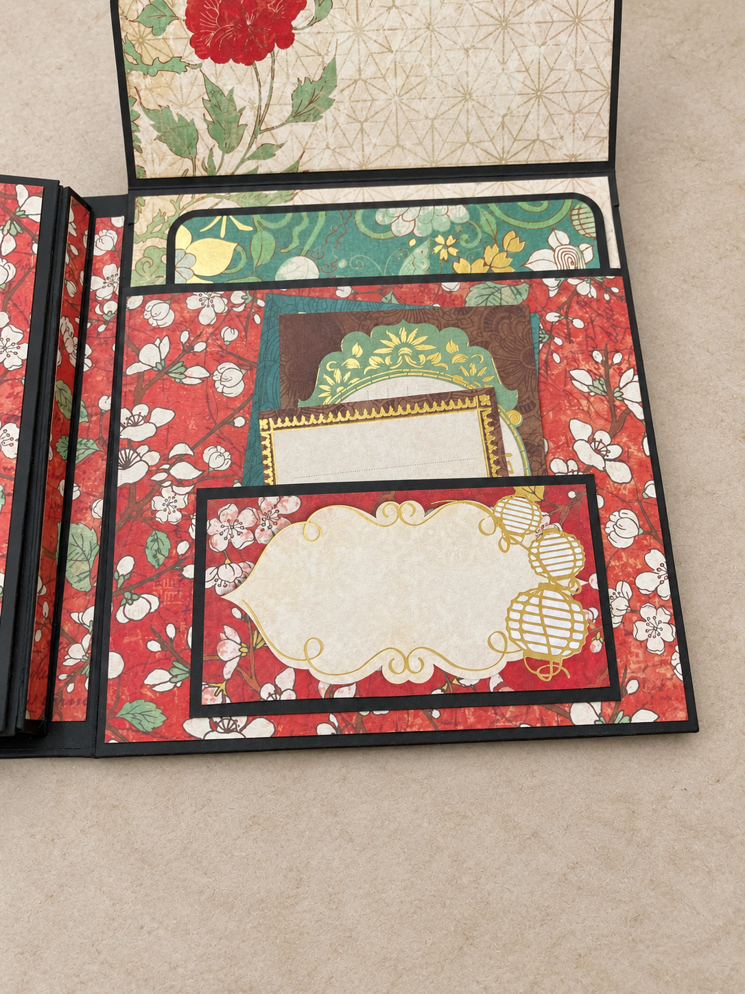 Handmade East Asian-Inspired Interactive Photo Album - Image 8