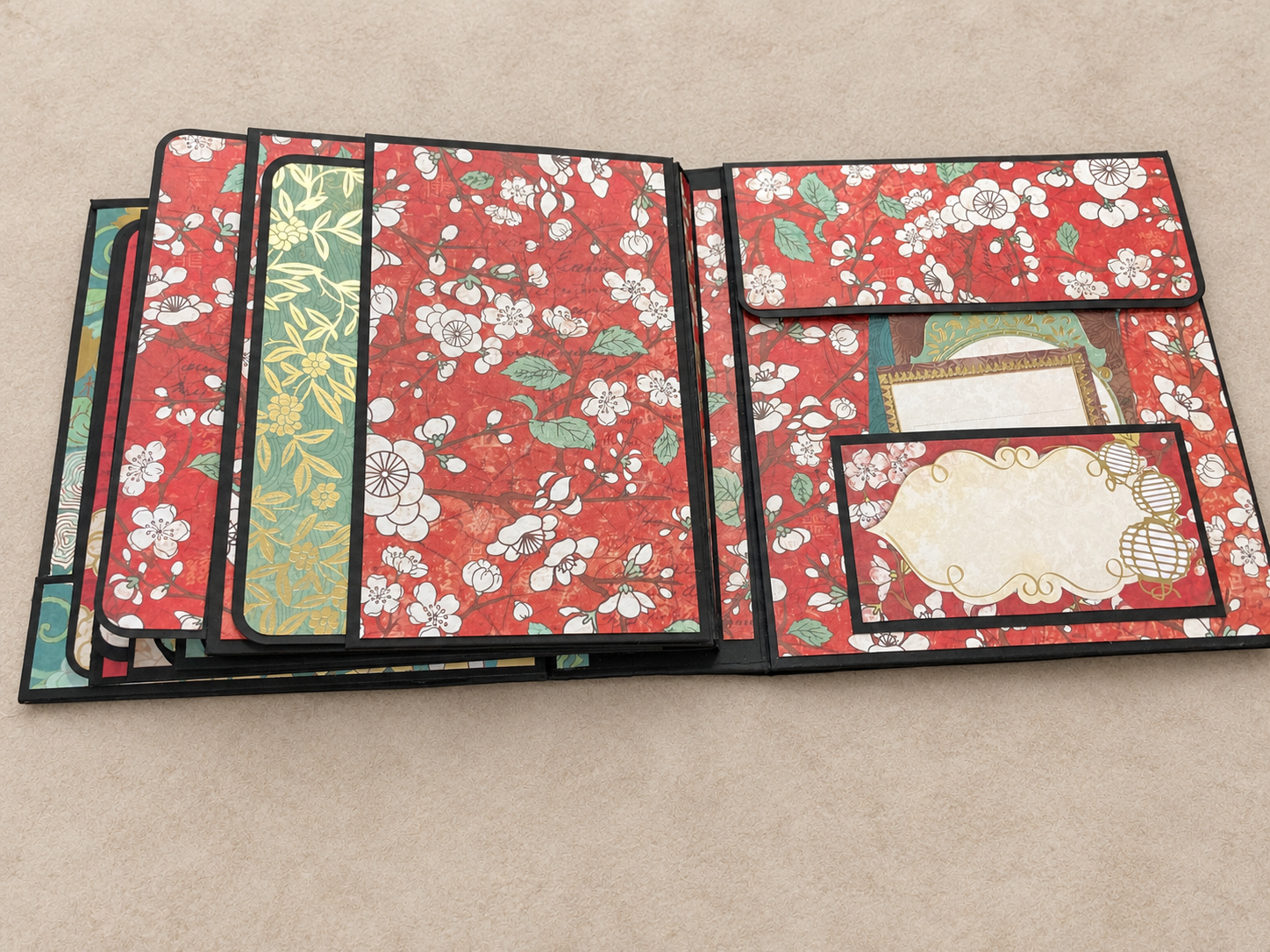 Handmade East Asian-Inspired Interactive Photo Album - Image 4