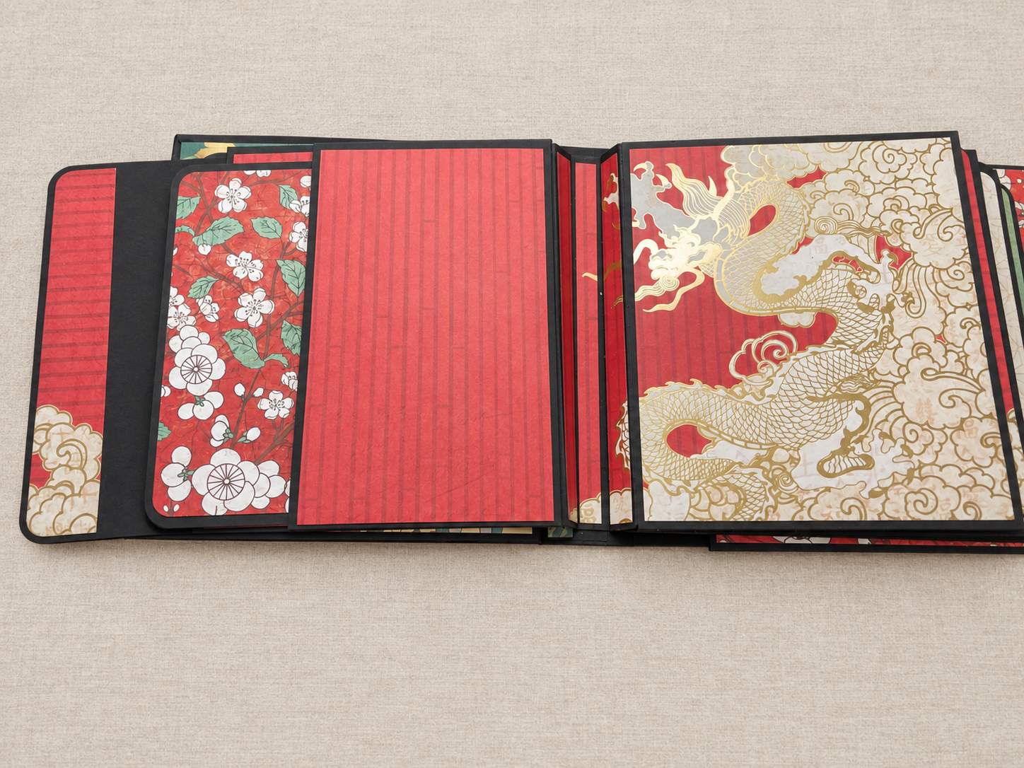 Handmade East Asian-Inspired Interactive Photo Album - Image 3