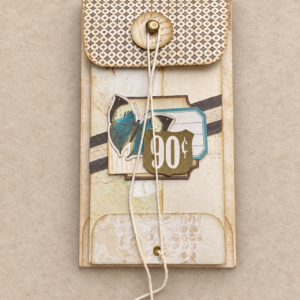 Handmade Accordion Envelope Folio with Ephemera
