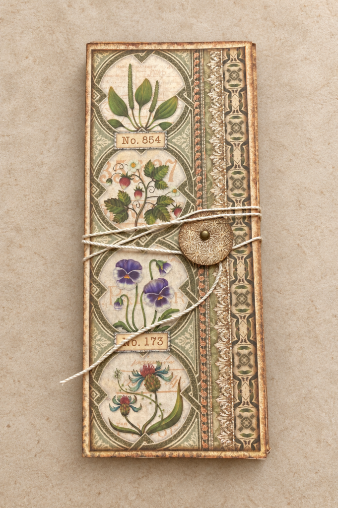 Botanical Tri-Fold Folio with Waterfall